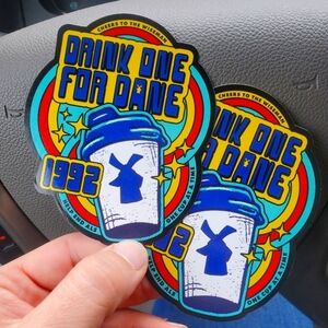 Dutch Bros May 2025 Drink One For Dane Sticker Set Of 2